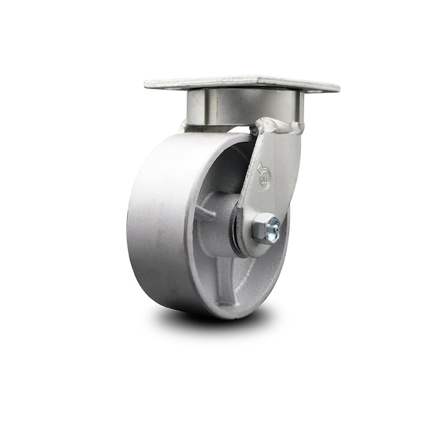 5 Inch Kingpinless Semi Steel Wheel Swivel Top Plate Caster